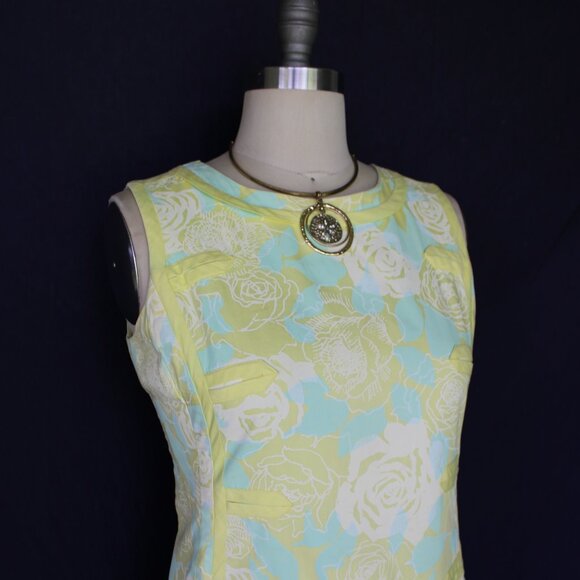 The Lilly Pulitzer vintage floral tunic mod 60s dress Jackie O scooter shift S - Picture 8 of 10